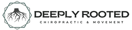 Deeply Rooted Chiropractic & Movement scrolling row logo.