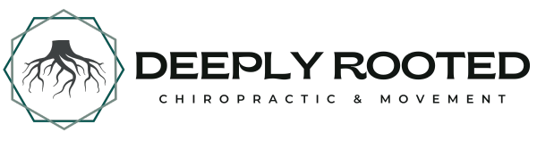 Deeply Rooted Chiropractic & Movement header logo.